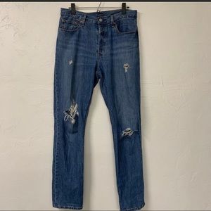 Levi’s 501 Distressed Button Fly Jean sz 29x32
